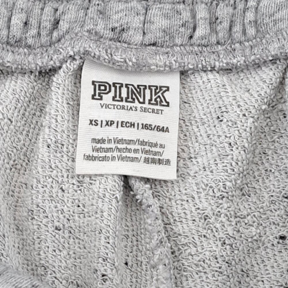 PINK Victoria's Secret Gray Sweat Shorts Rolled Hem Size XS - Picture 6 of 7